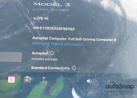 2025 Tesla Model 3 Long Range Rear-Wheel Drive/Standard from USA, damaged, VIN 5YJ3E1EA0SF991193